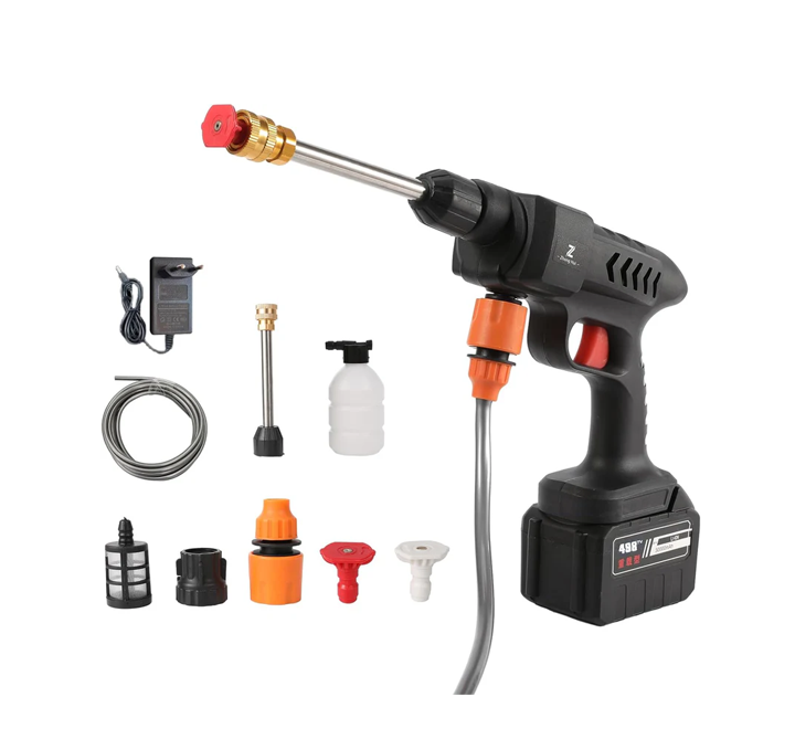 Nettoyeur Haute Pression Sans Fil, Pistolet à Eau Pulvérisée 200Bar