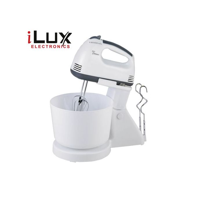 Batteur avec bol  ILUX -LX-516B - 150 W - Blanc- 1Mois Garantie