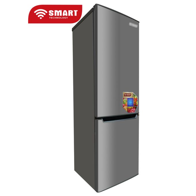 Réfrigérateur Combiné  SMART TECHNOLOGY- 224 Litres - STCB-303M - 3 Tiroirs - Inox - Garantie 12 Mois