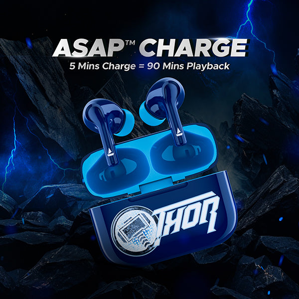 boAt Airdopes 161 Thor Edition | Wireless Earbuds with 40 Hours Playback, ASAP™ Charge, boAt Immersive Sound, Bluetooth v5.1