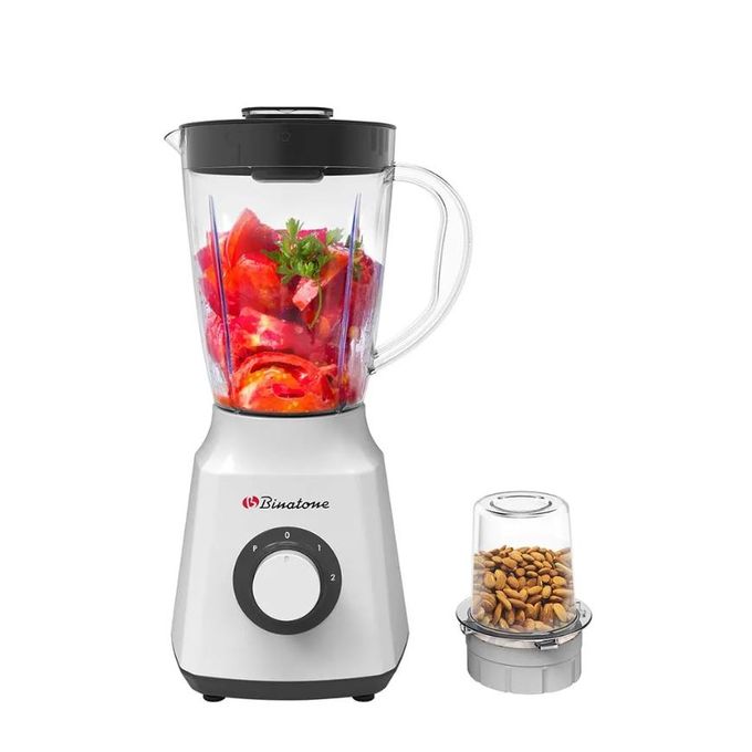 Binatone Blender With Grinder - 1.5l - 300w - Blg-410 - blanc