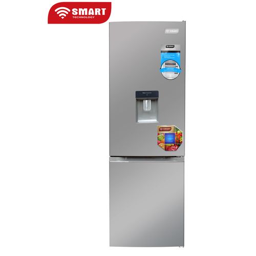 Réfrigérateur Combiné SMART TECHNOLOGY Avec Fontaine - STCB-479WM- 262L - Inox - Garantie 12 Mois