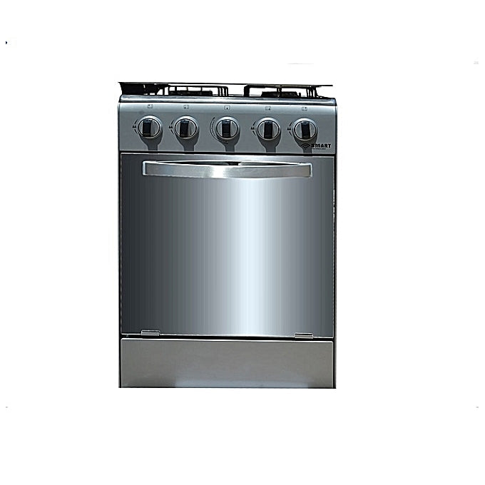 Gazinière 4 Feux Avec Four - STC-5050C - 50 X 50 Cm -SMART TECHNOLOGY - Inox - Garantie 24 Mois