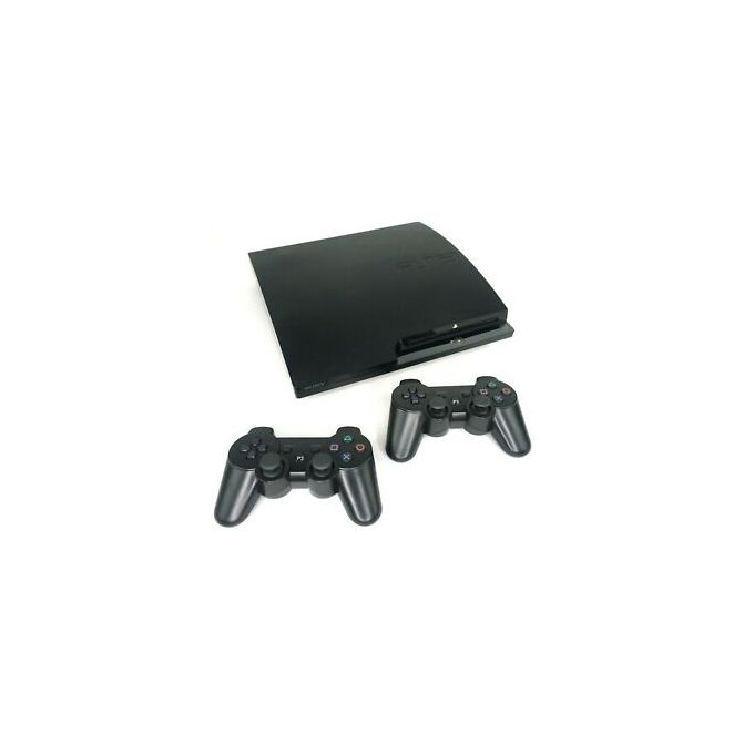 Console PS3 Slim + 2 Manettes + 19 Jeux – Noir