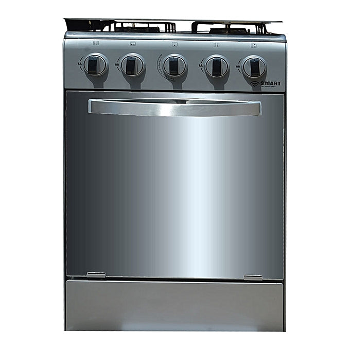 Cuisinière SMART TECHNOLOGY  -  4 Feux Avec Four STC-5050SK - Inox/Gris - Garantie 6 Mois