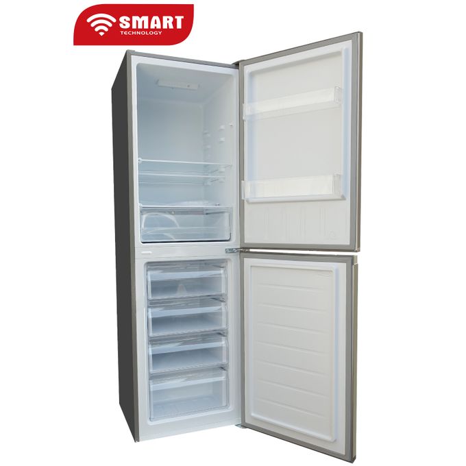 SMART TECHNOLOGY Réfrigérateur Combiné - STCB-304M- 254L - Inox - Garantie 12 Mois