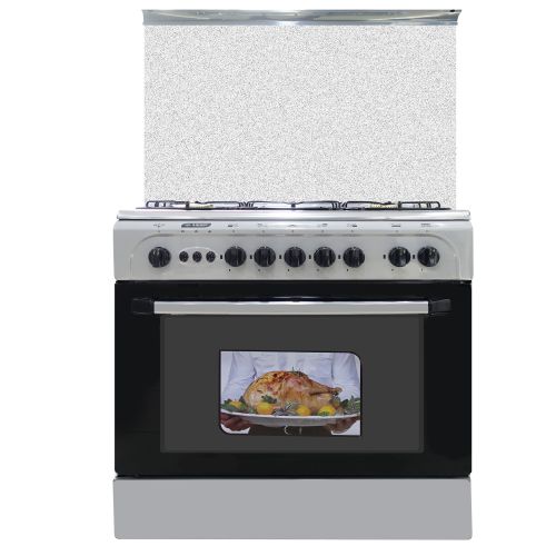 Gazinière 5 Feux SMART TECHNOLOGY Avec Four En Inox STT5580F- 55 X 80 Cm