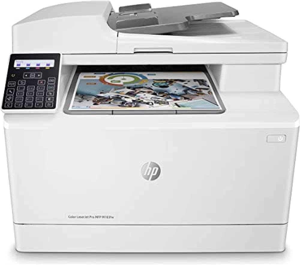 HP Color Laserjet Pro MFP M183fw 16ppm Imprimante Laser (8,5 x 14 Pouces, USB) 1 Blanc