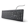 Logitech K120 Clavier filaire Business Windows, Plug-and-Play USB, Touches Silencieuses Ultra-Plates, Taille Standard, Etanche, Barre d’Espacement Incurvée, Clavier AZERTY Français - Noir