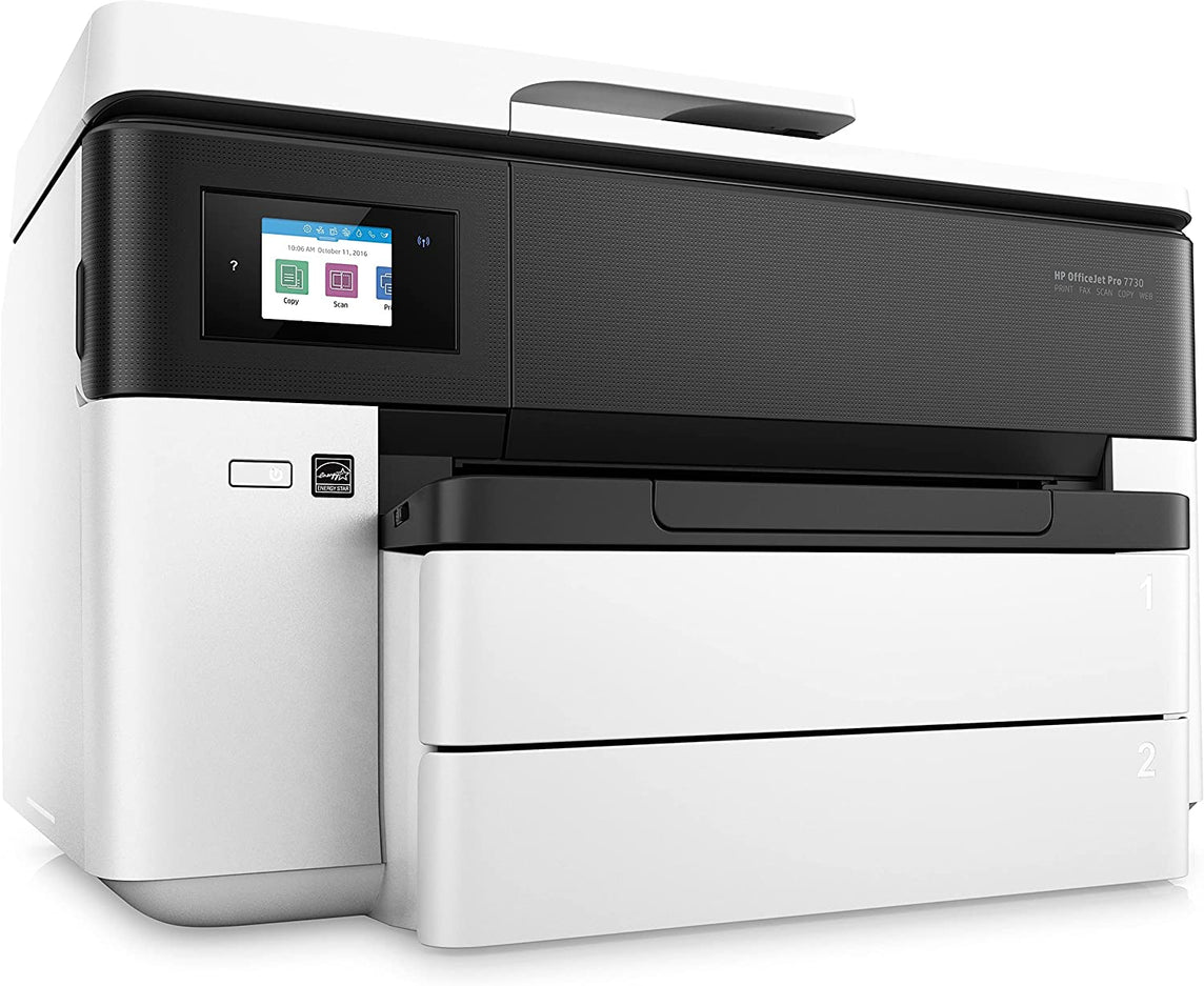 HP Officejet Pro A3 7730 Imprimante Multifonction jet d'encre couleur (22 ppm, 4800 x 1200 ppp, USB, Wifi, Ethernet, Fax)