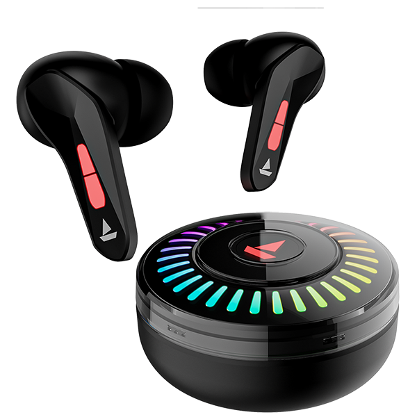 boAt Immortal 201 | Bluetooth Gaming Wireless Earbuds with 40ms BEAST™ Mode, Real RGB Lights, boAt Signature Sound