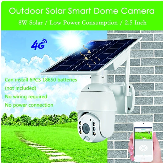 Caméra de surveillance solaire PTZ P2P, 4G, WIFI 1080P, dispositif de sécurité IP, d'extérieur, 4X AI PIR, moniteur, cloud