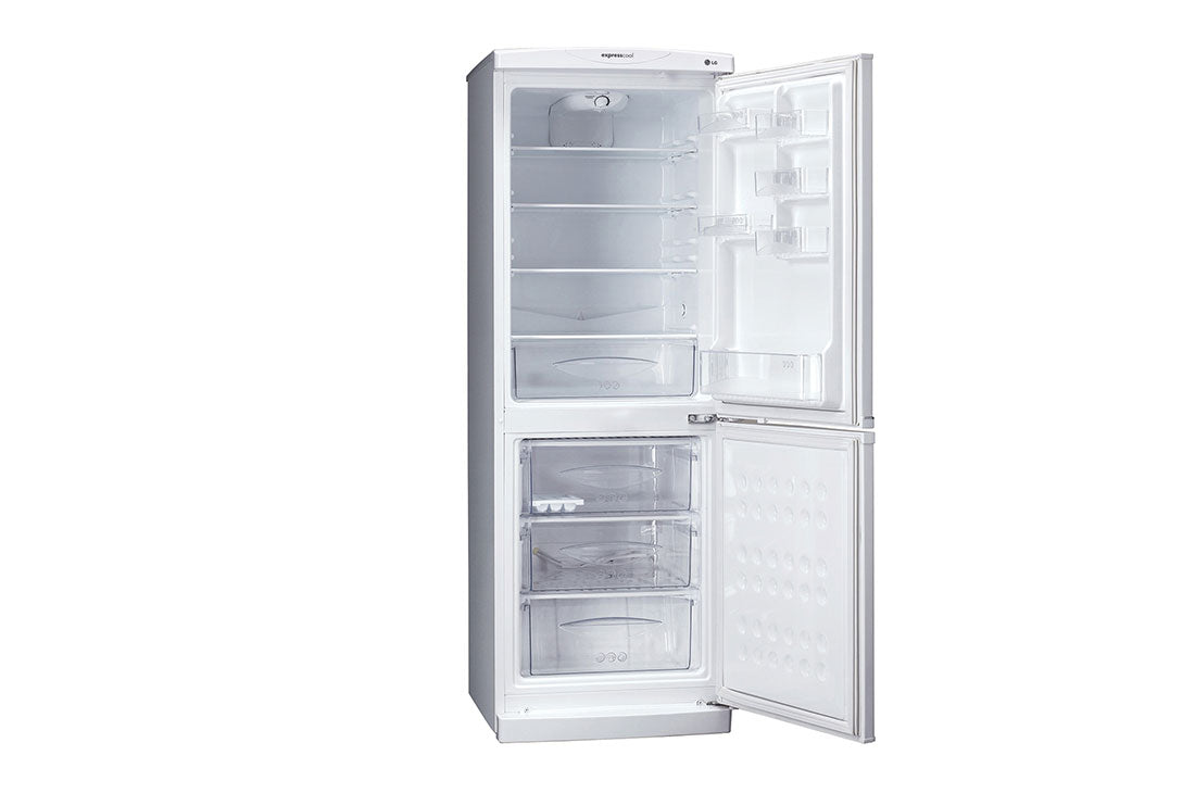 Réfrigérateur LG de 227 litres avec compartiment congélateur inférieur, Refroidissement direct, Éclairage LED sans chaleur, Clayette en verre trempé