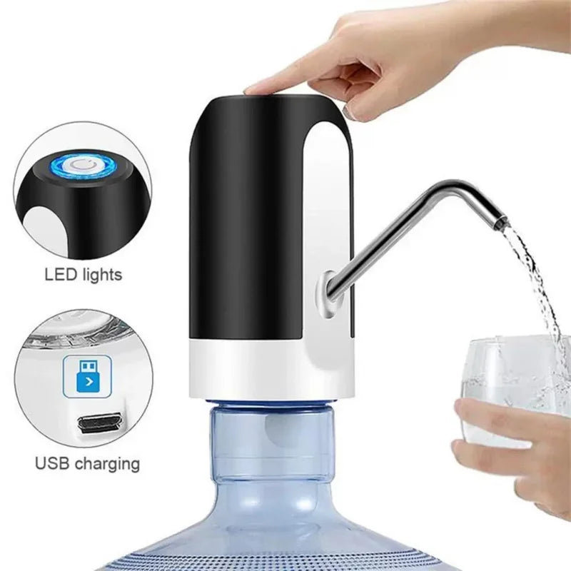 Pompe à eau électrique, distributeur d'eau électrique, chargeur USB, 800mAh, pompe Portable automatique, bouteille, fournitures pour la maison