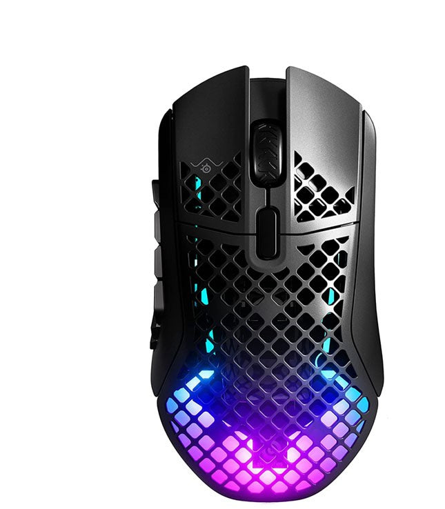 Accessoires SteelSeries Aerox 9 Wireless Souris Gaming - Ultra-légère 89 g - MMO/MOBA - 18 Boutons réglables - Bluetooth/2,4 GHz - Batterie 180 h - Résistante à l’Eau IP54 - PC/Mac