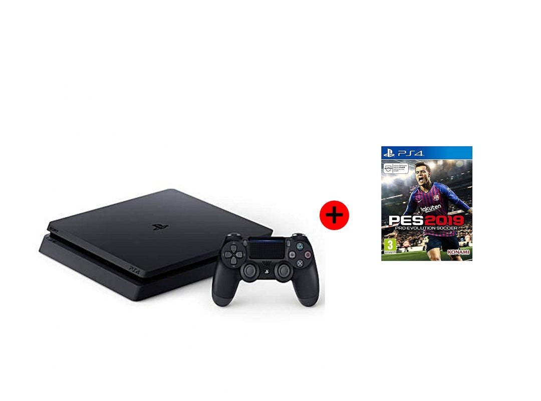 SONY PLAYSTATION PS4 slim+une manette+pes 2019