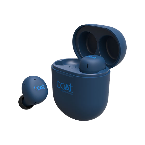 boAt Airdopes 383 | Wireless Earbuds with 7mm Rhythmic Dynamic Drivers, Up to 20 hours Playback, 500mAh Charging Case